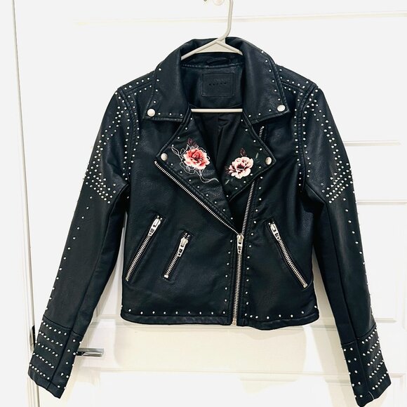 BLANK NYC Jackets & Blazers - BLANK NYC BUDDING ROMANCE FAUX LEATHER  BIKER JACKET SMALL